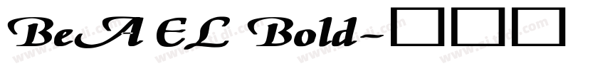 BeA EL Bold字体转换